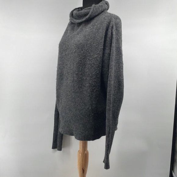 ARITZIA Wilfred Wool Alpaca Sweater Warm Cozy Minimalist Yarn Made In Italy - Picture 7 of 8
